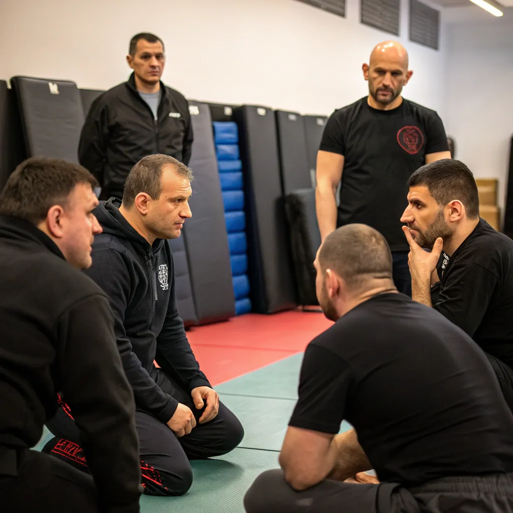 PHYLAVITH instructors discussing self-defense strategies